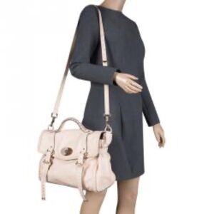 Mulberry Alexa Extra Large Blush Pink Leather Satchel & Crossbody Handbag